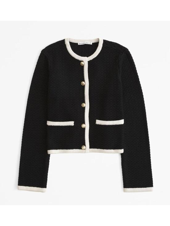 Abercrombie & Fitch Sweaters - Abercrombie & Fitch Textural Crew Sweater Jacket
